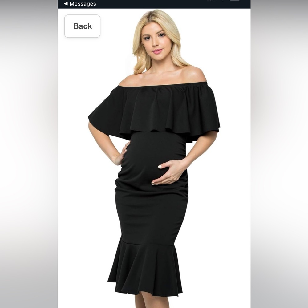 Black maternity dress